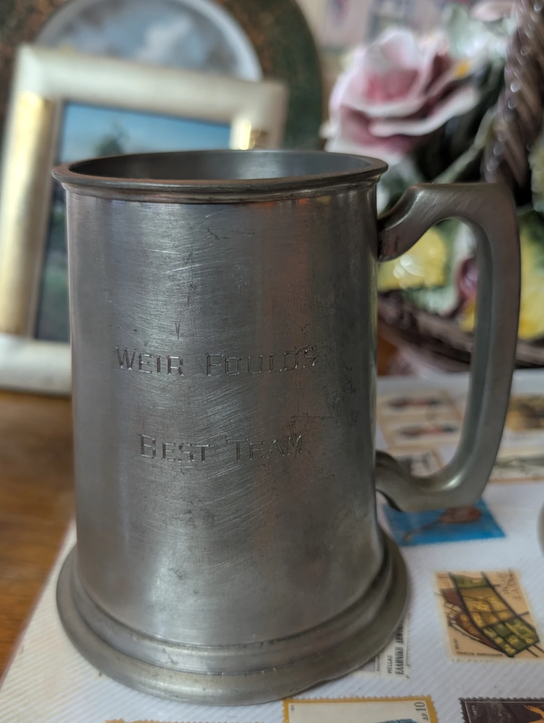 Vintage London Pewter Tankard Mug
