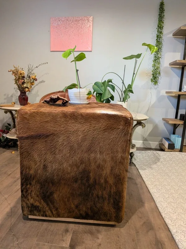 Mabel Cowhide Cube Ottoman image indicator(2)