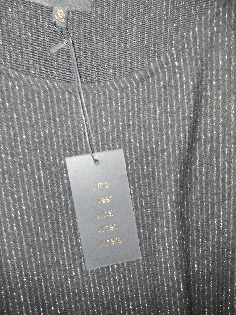 Who What Wear Black Sparkle Top - Size XS - photo 3