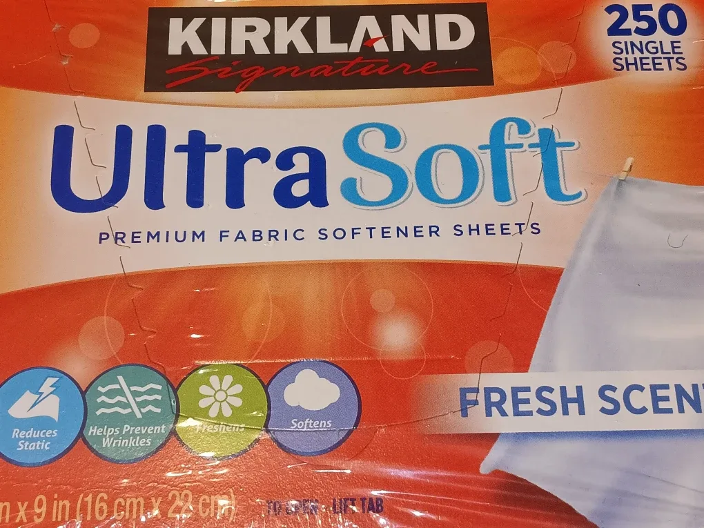 Kirkland Signature Ultra Soft Fabric Softener Sheets (250)
