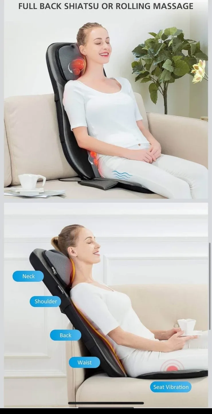 Snailax Shiatsu Back Massager with Heat image indicator(5)