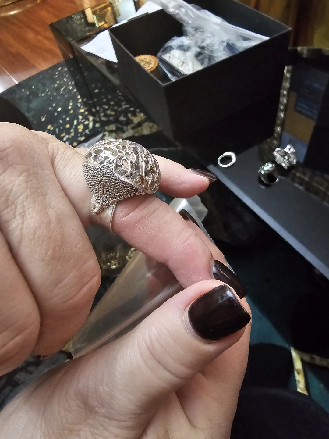 Statement Ring - Size 925 Silver - photo 5
