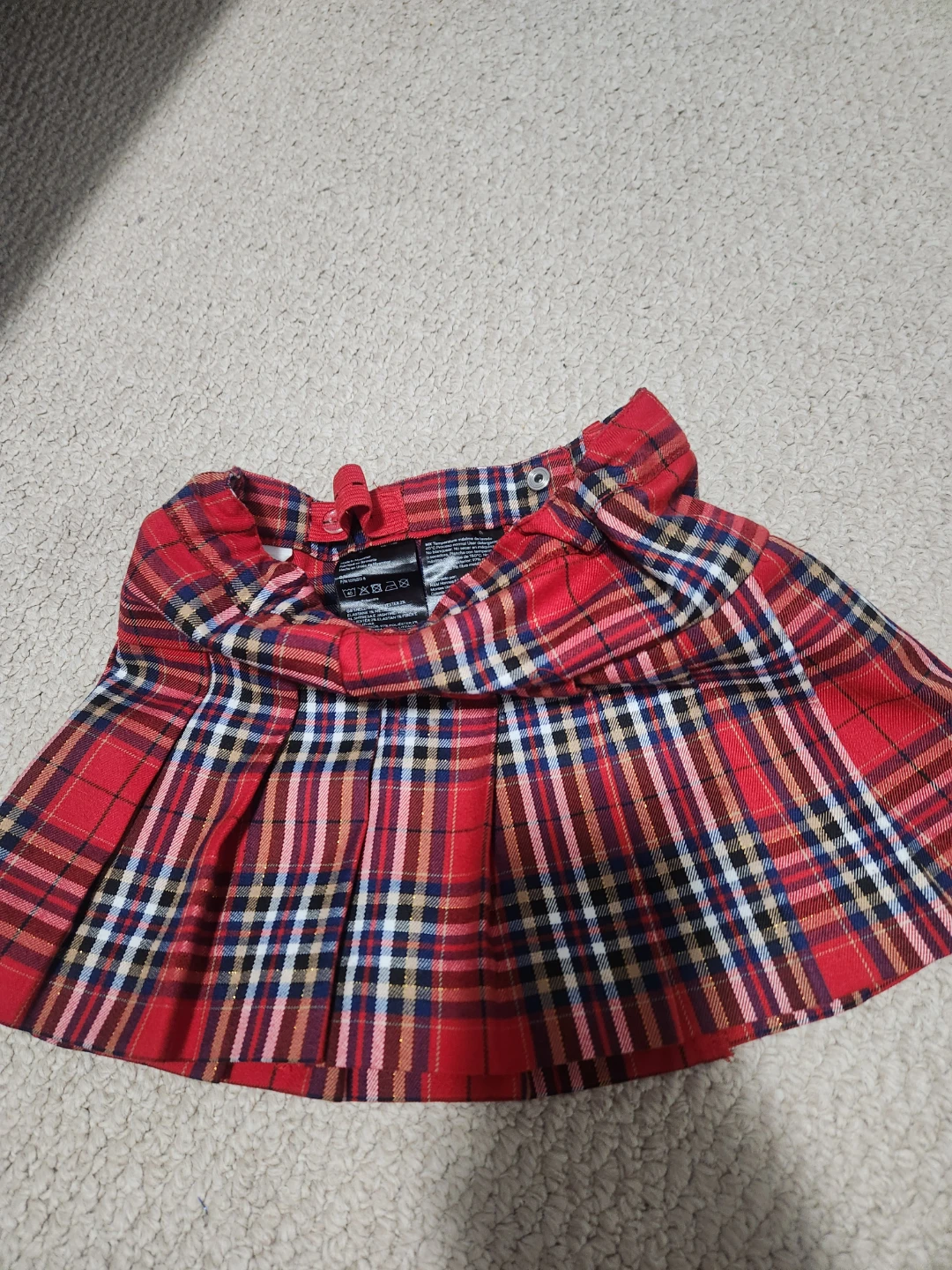 Red Plaid Skirt 1.5 - 2 years - photo 2