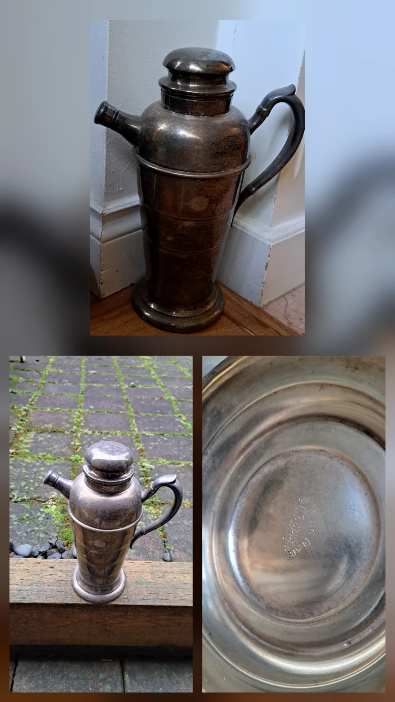 Vintage King Plate E.P. Copper Cocktail Shaker