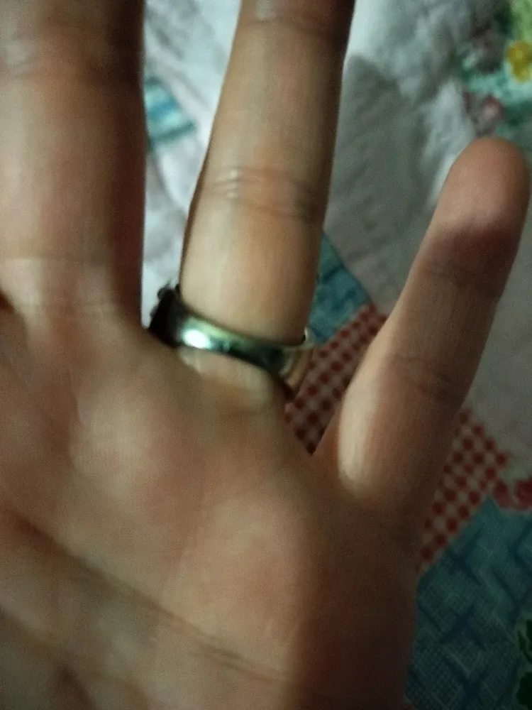 Vintage Style Silver Tone Ring image indicator(2)