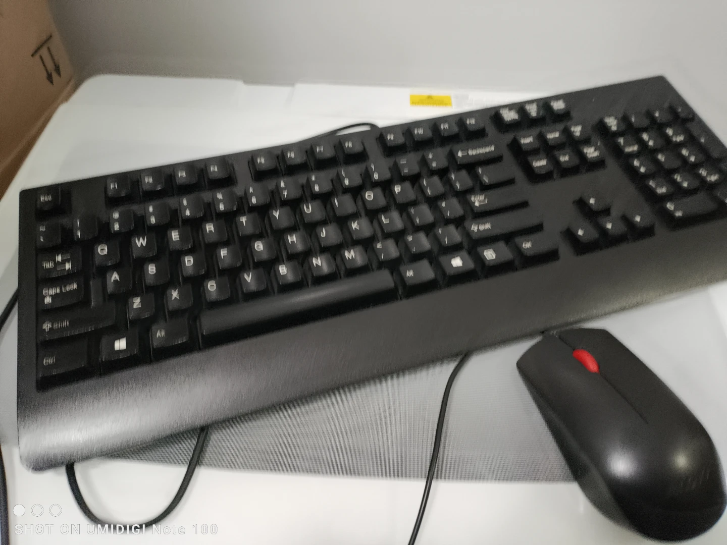 Lenovo Black Keyboard and Mouse　