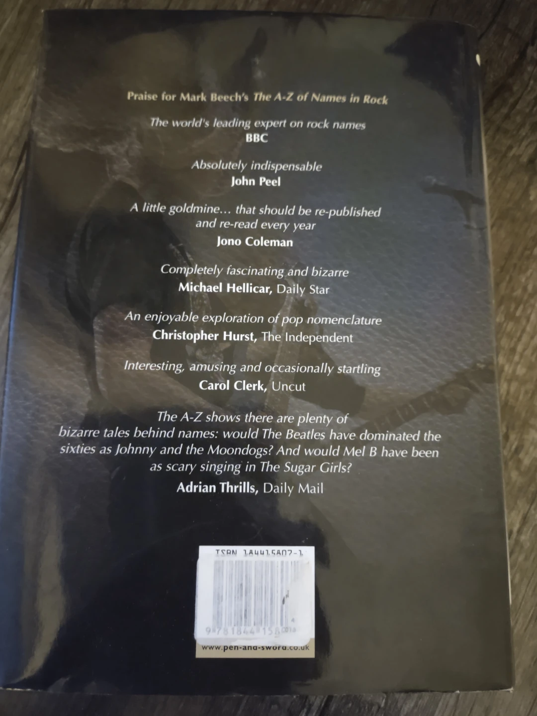 The Dictionary of Rock & Pop Names (Hardcover) by Mark Beech - photo 4