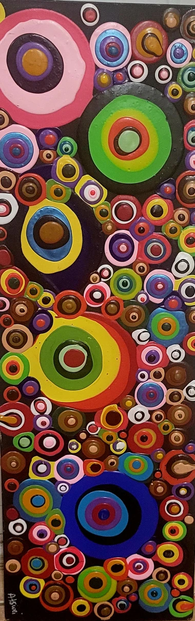 Colorful Abstract Circle Painting