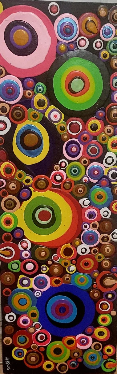 Colorful Abstract Circle Painting