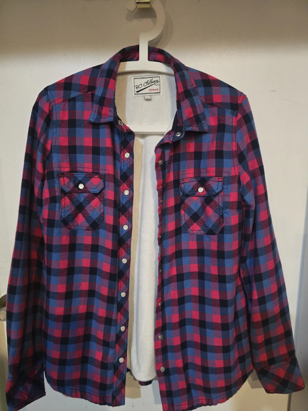 BC Clothing Woman Flannel Shirt - Size S/P