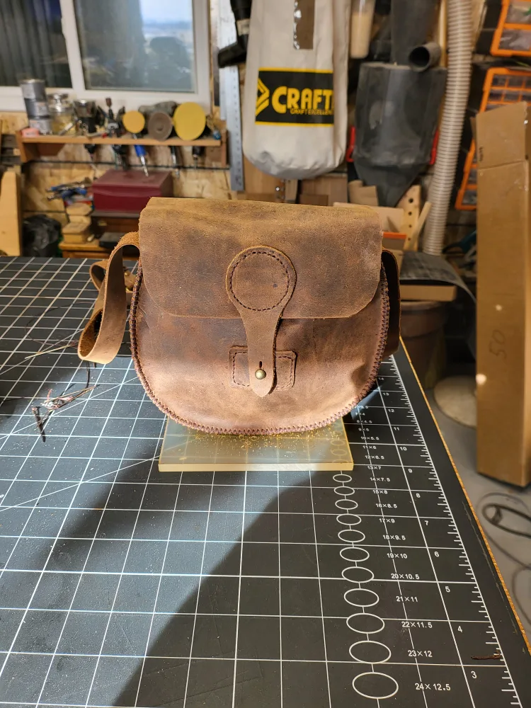 Hickman Leather Works Brown Leather Bag image indicator(2)