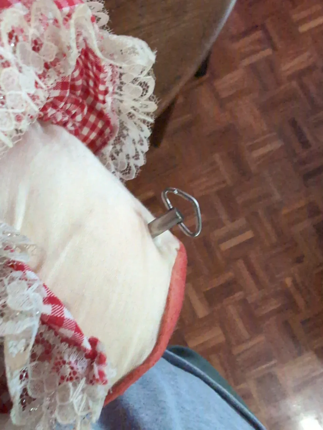 Vintage Raggedy Ann Style Doll - Red Gingham image indicator(2)