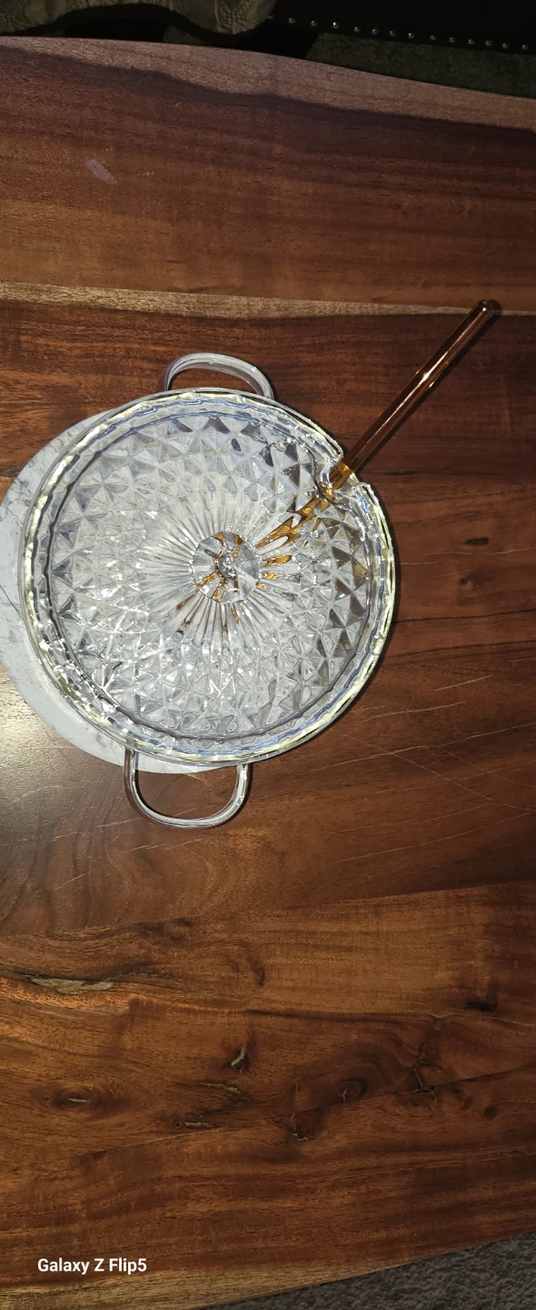 Vintage Glass Punch Bowl Set