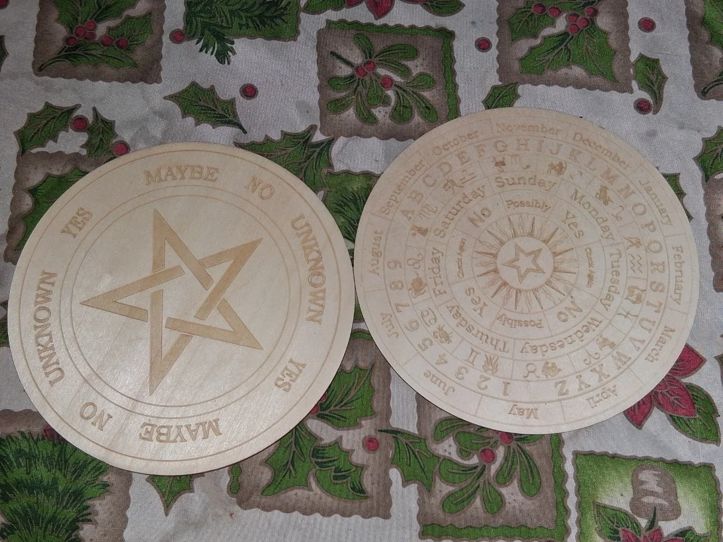 2 Wooden Pendulum Boards