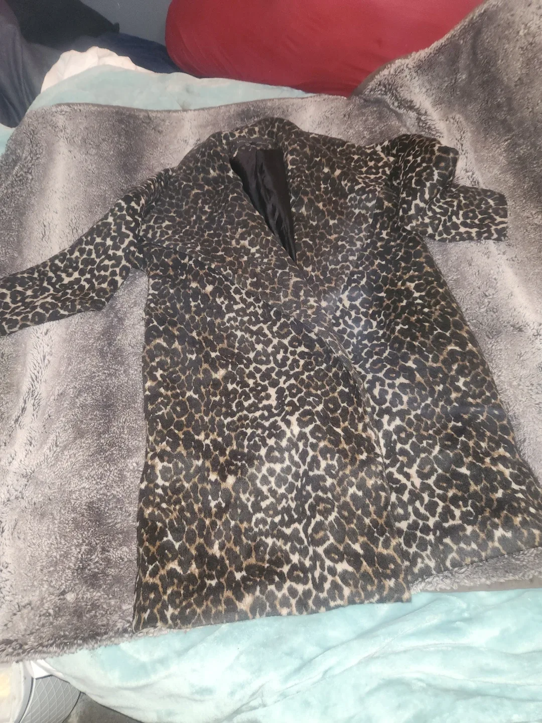 Lord & Taylor Leopard Print Coat - Size 10