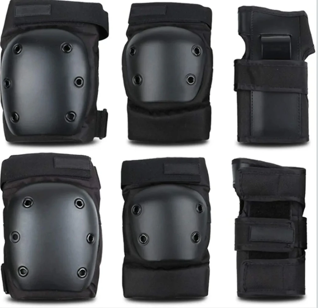 Protective pads Set 6pcs Elbows, Knees Wrists (L-Adult)