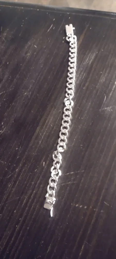 Sterling Silver Padlock Chain Bracelet image indicator(2)