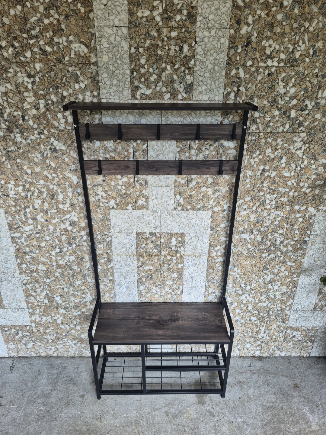 Hall Tree with Bench & Coat Rack - photo 2