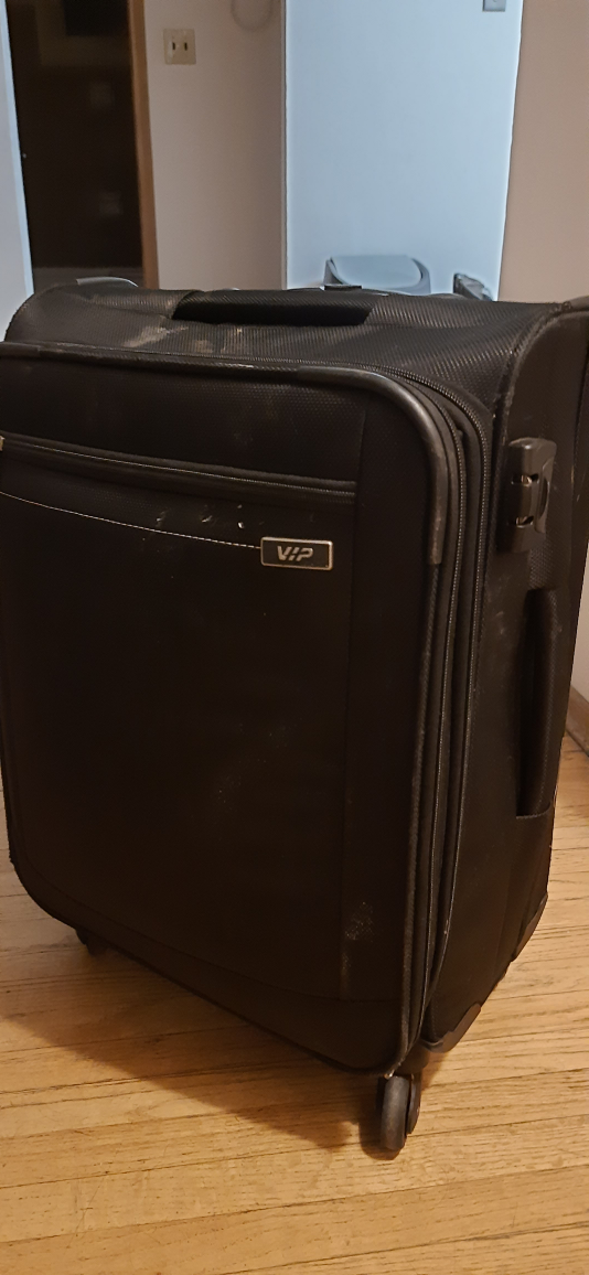 VIP Black Carry-on Rolling Suitcase