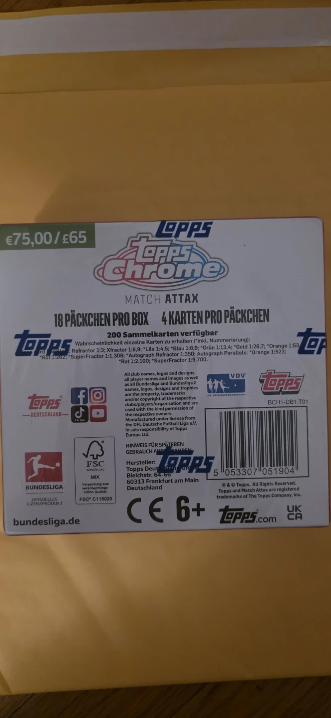 Sealed Topps Chrome Bundesliga Match Attax 2020/2021 - photo 2