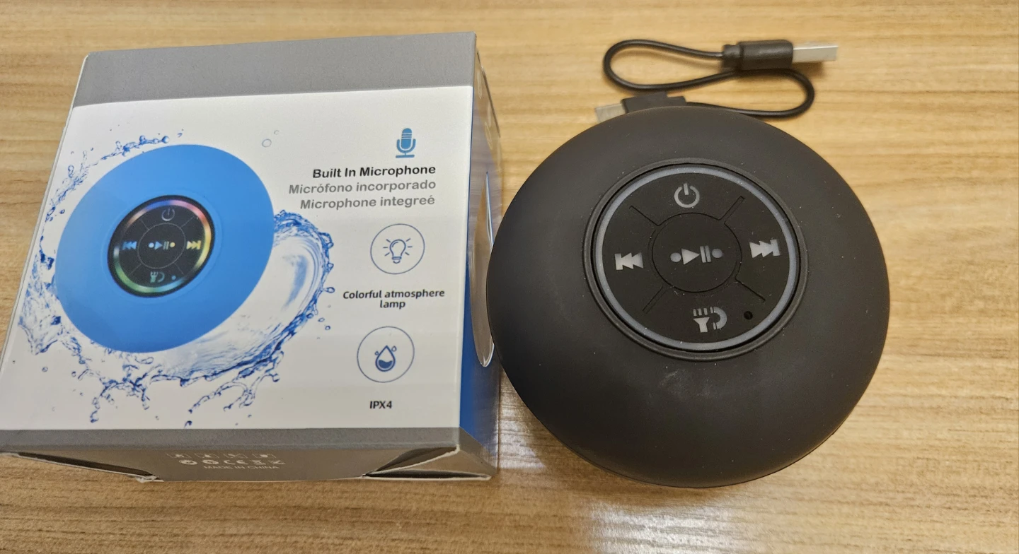 Splashproof Bluetooth Speaker with Microphone