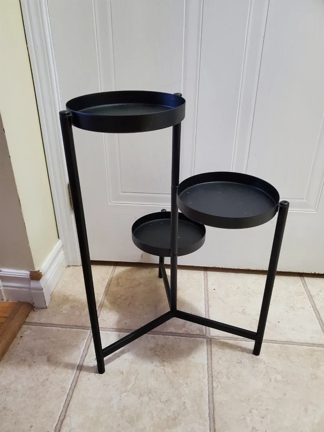 Black Metal Plant Stand - 3 Tier 23" tall #cleanout