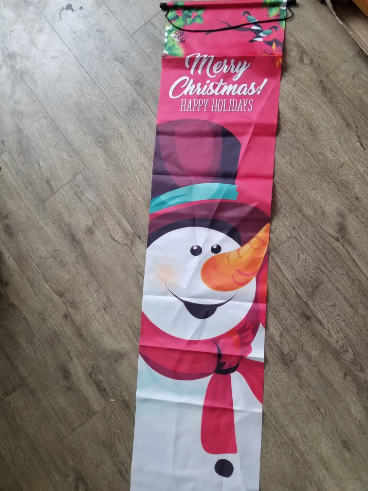 Christmas Holiday Door Banner Decoration