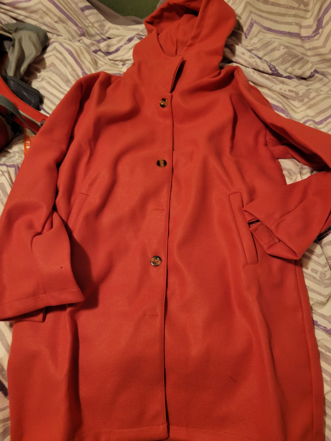 Red Hooded Coat