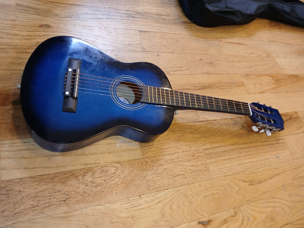 Ashthorpe B21 Blue Acoustic Guitar - photo 4