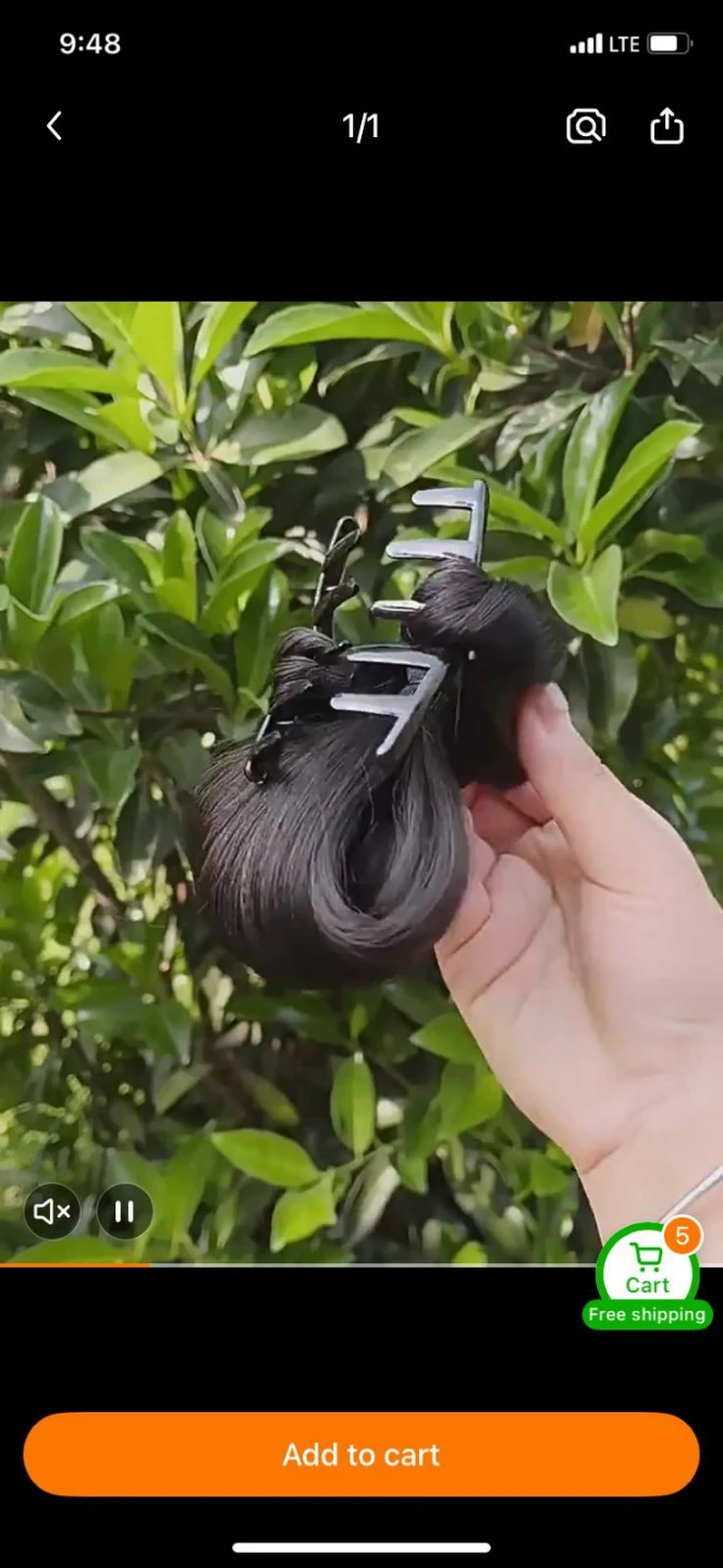Hair Bun Claw Clip - 4 inch Hair Length - photo 2