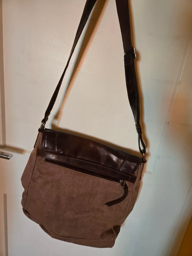 Canvas & Leather Messenger Bag image indicator(3)