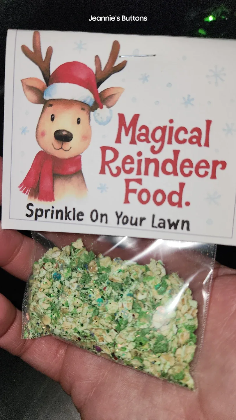 Jeannie's Buttons Magical Reindeer Food
