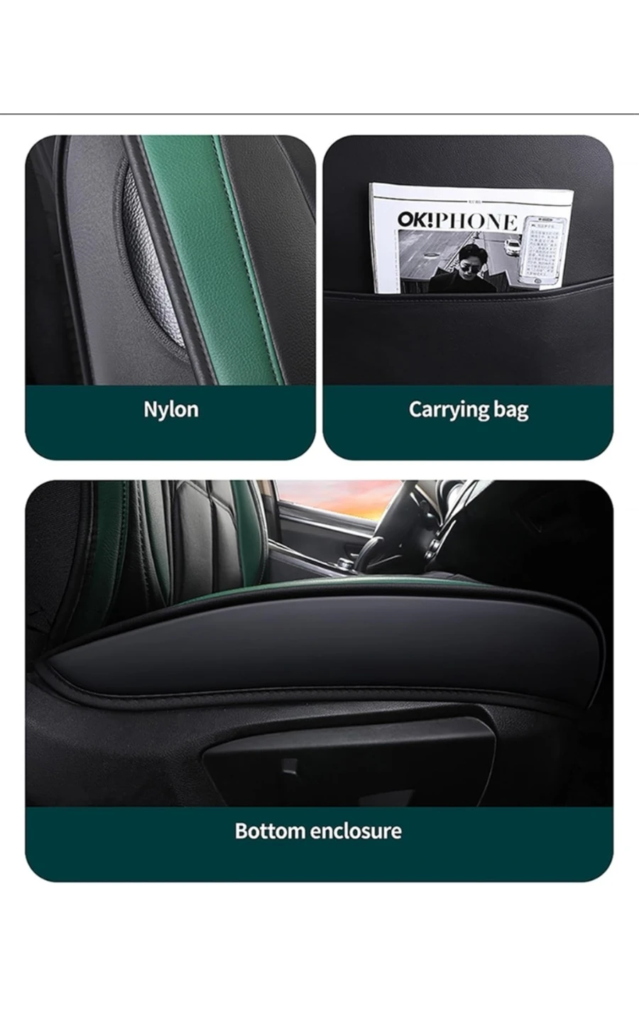 Black Car Seat Cover - Original Design - photo 4