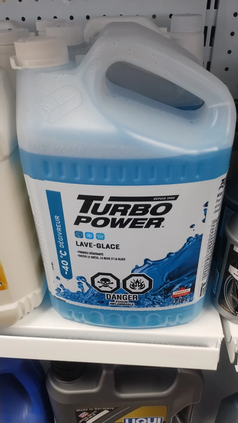 Turbo Power Windshield Washer Fluid -40°C 3.78L