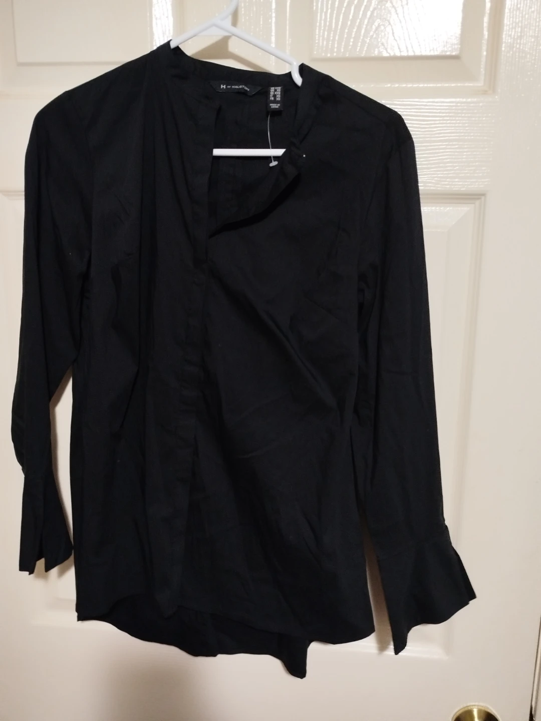 H by Halston Black Blouse - Size XXS