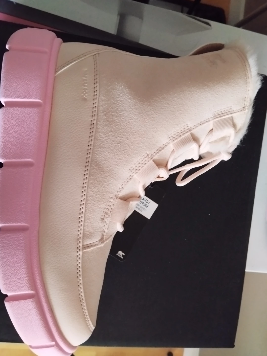 Brand New Sorel Girl's Brex Lace Boot - Pink size 5 for youth - photo 4