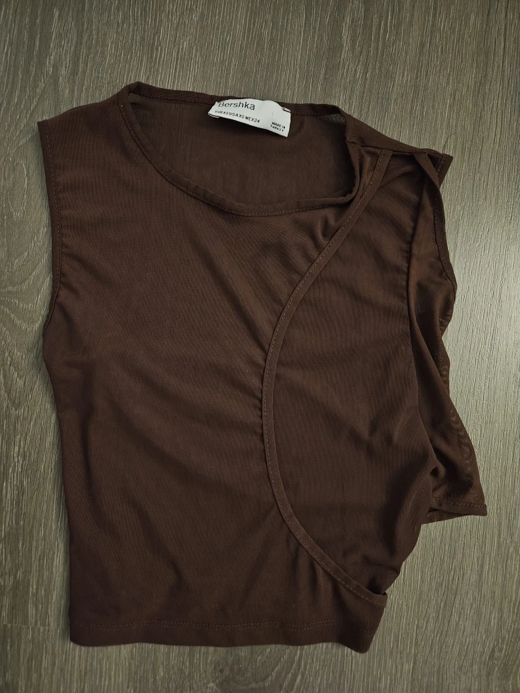 Bershka Brown Top - Size XS