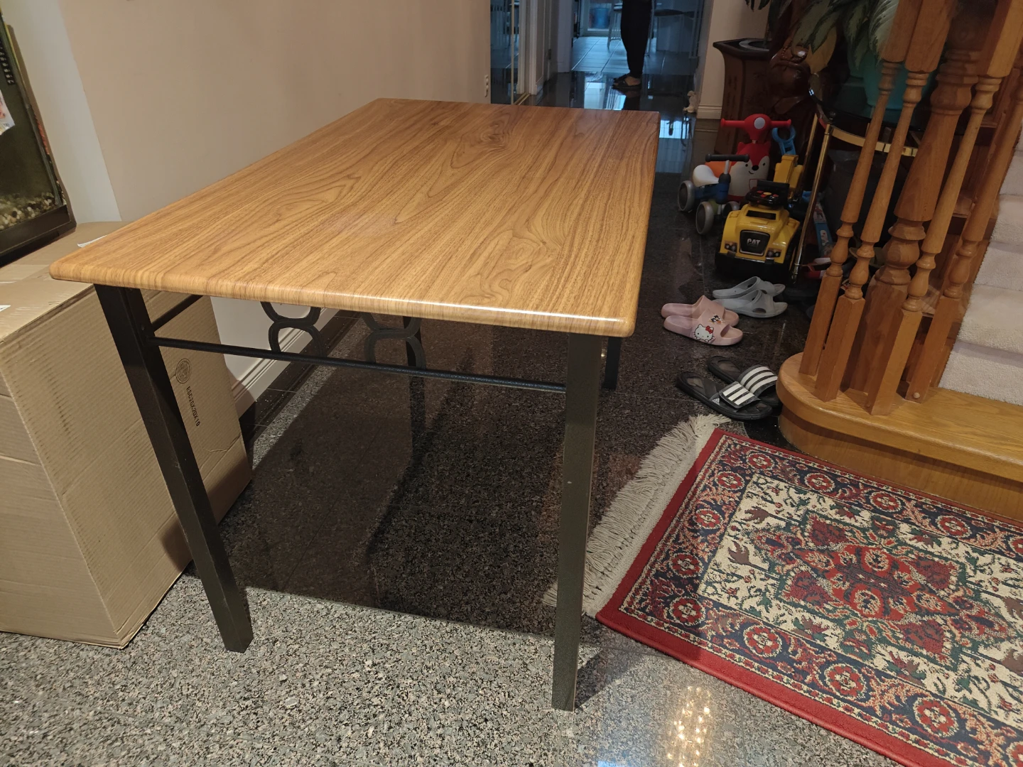 Wood and Metal Dining Table - photo 2