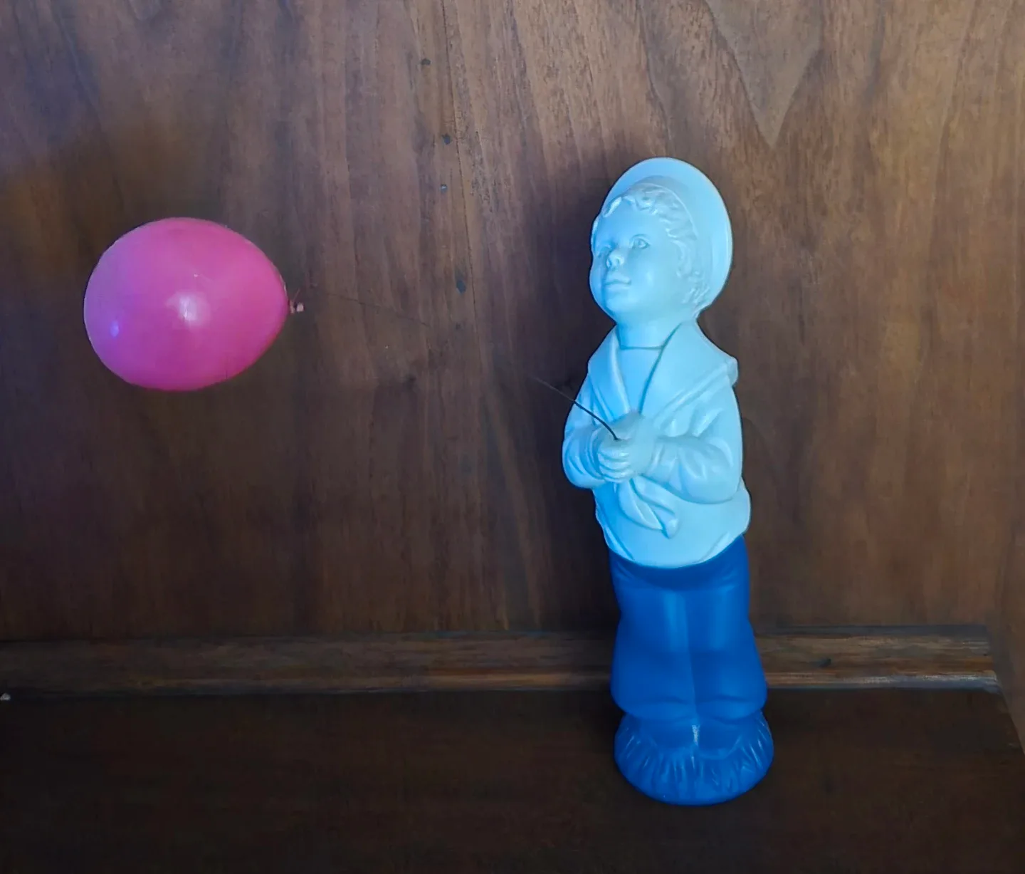 Vintage Boy Figurines with Balloon and Fishing Rod image indicator(2)