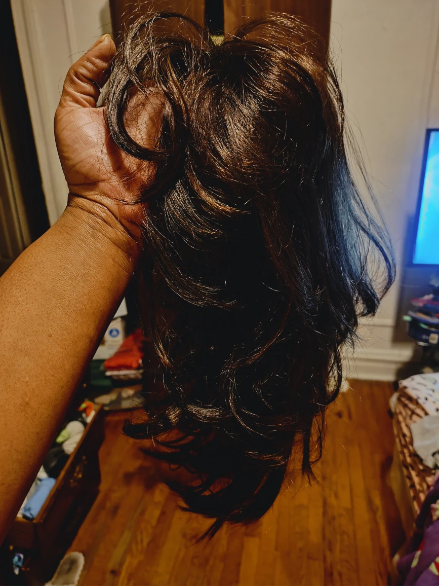#Cleanout Brown Curly full head Wig