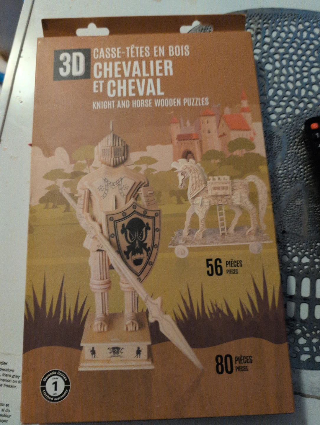 3D Knight and Horse Wooden Puzzle