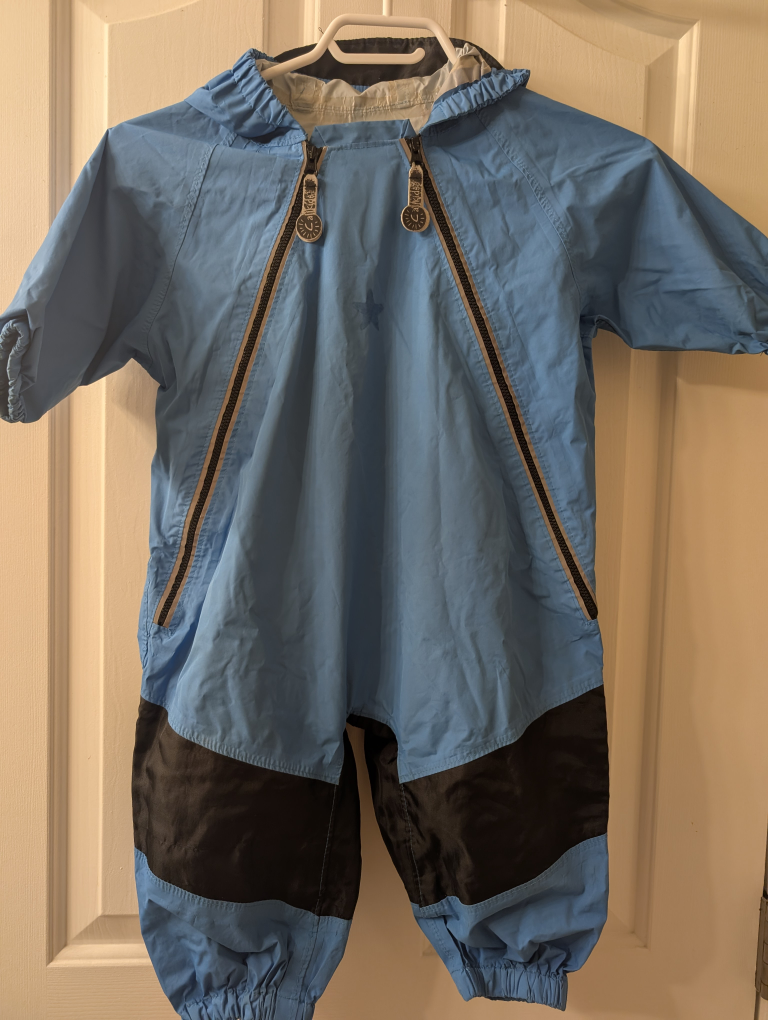 Callikids 18M Blue & Black Rain Suit