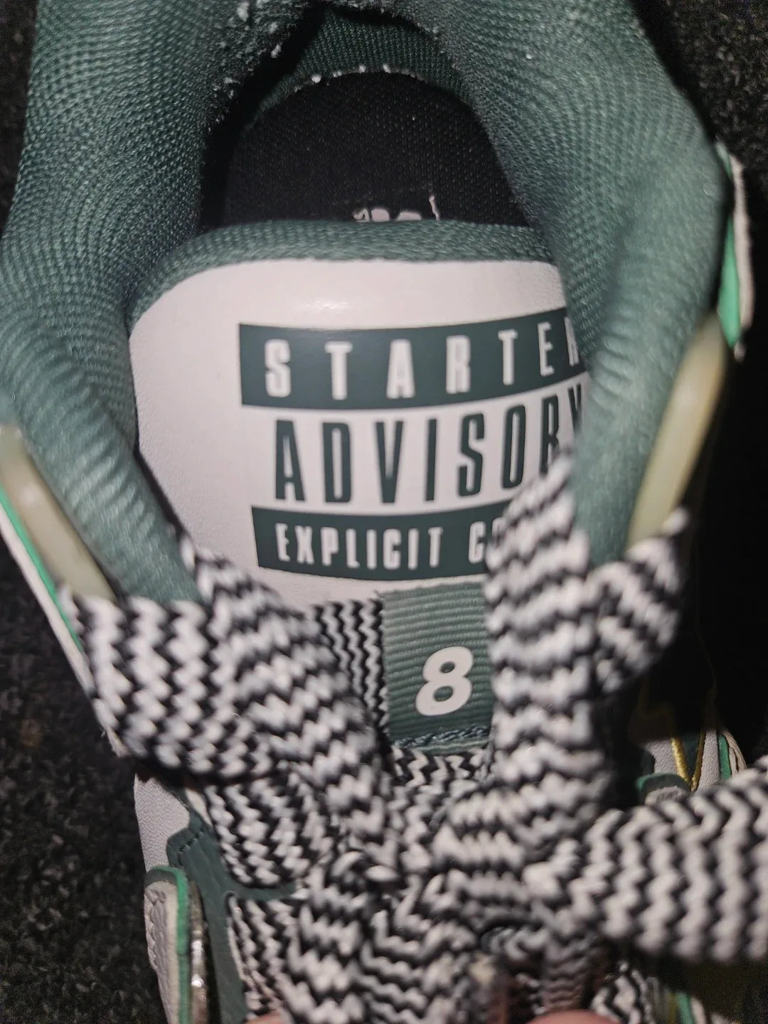 Starter Vol-II White & Green Sneakers Size 8 image indicator(4)