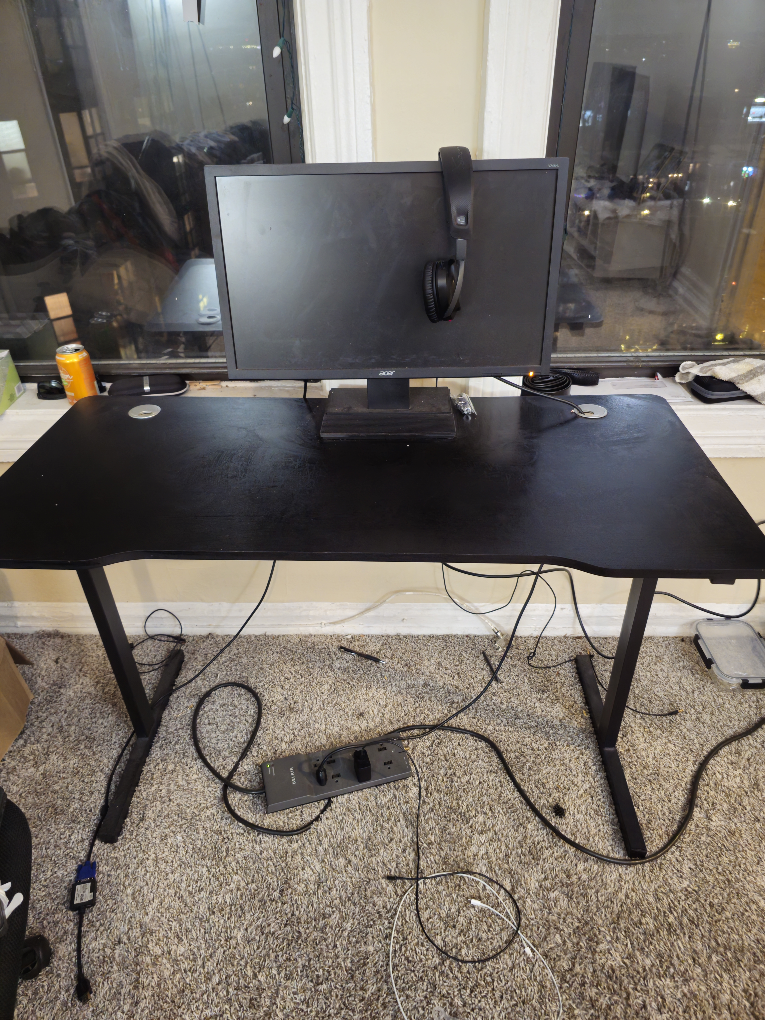 Black Study Desk - photo 2