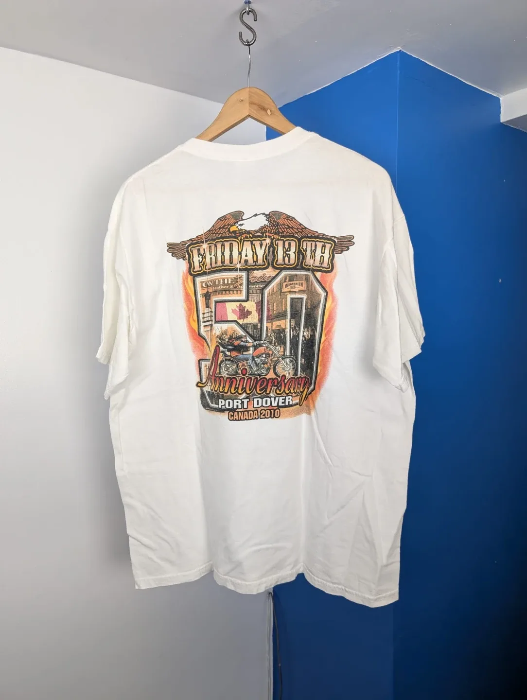 Friday 13th Port Dover Motorcycle T-Shirt- Mens XL