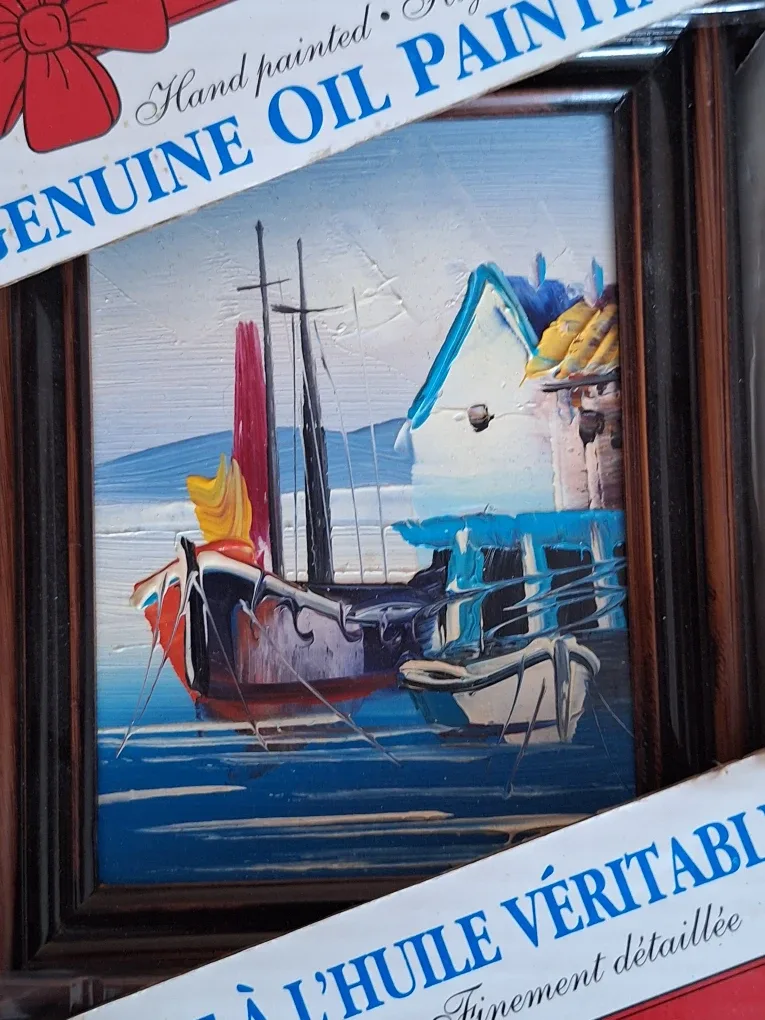 Six Genuine Oil Painting - Hand Painted  In original boxes image indicator(5)