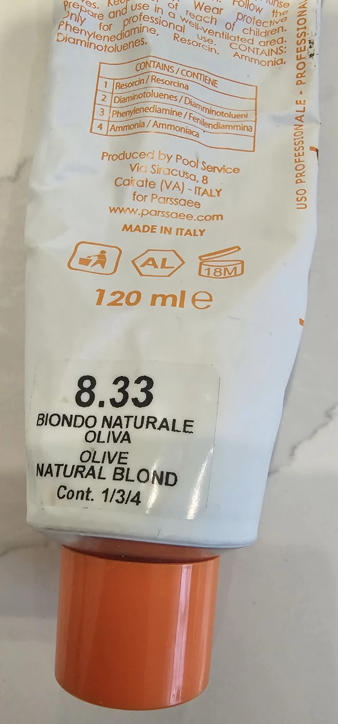 Reyton Hair Color Cream 8.33 Natural Olive Blond - photo 4