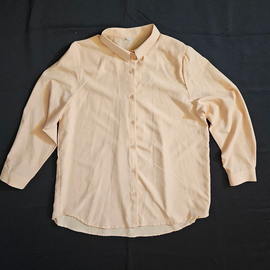 Peach Button-Down Shirt - Size XL