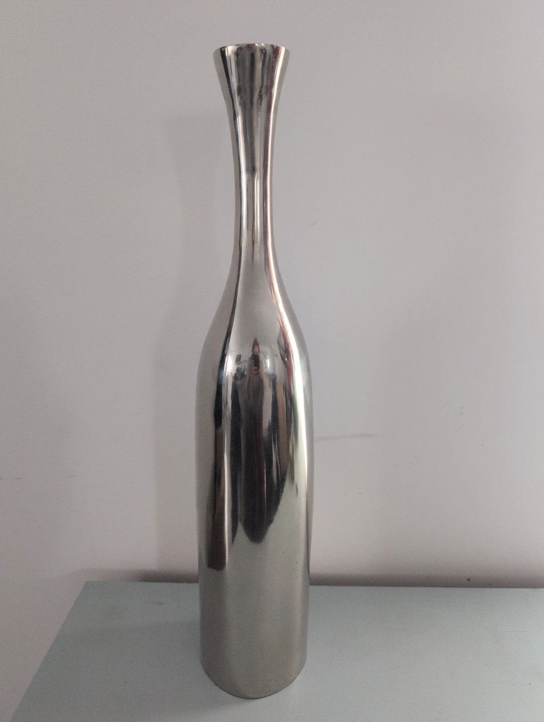 Silver Metal Vase