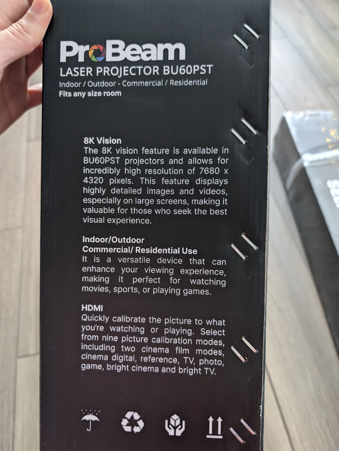 ProBeam BU60PST Laser Projector + Titan TNS-72 Screen - photo 2
